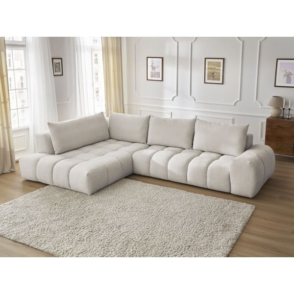 Bēšs stūra dīvāns (ar kreiso stūri) Everest – Bobochic Paris-image-4