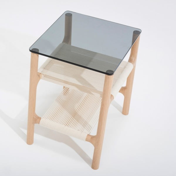 Sānu galdiņš no ozola masīvkoka Gazzda Fawn-image-1