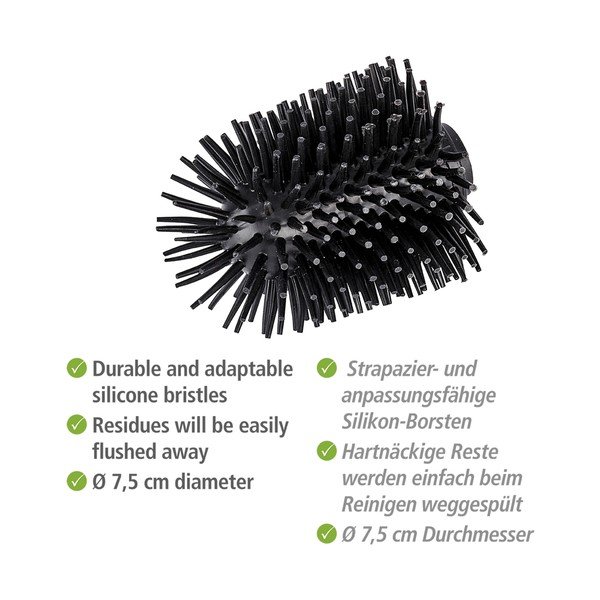 Rezerves silikona galviņa Wenko tualetes birstei, ø 7,5 cm-image-3