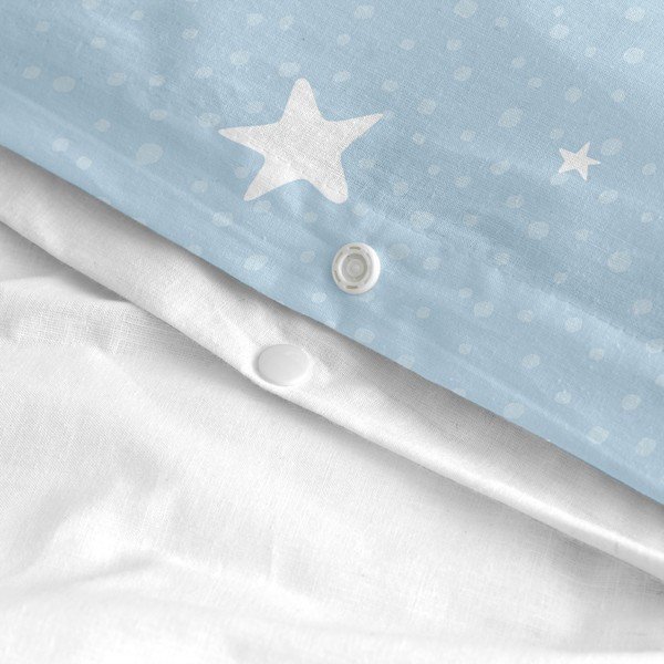 Vienguļamā kokvilnas bērnu gultas veļa 140x200 cm Little star – Happy Friday-image-4