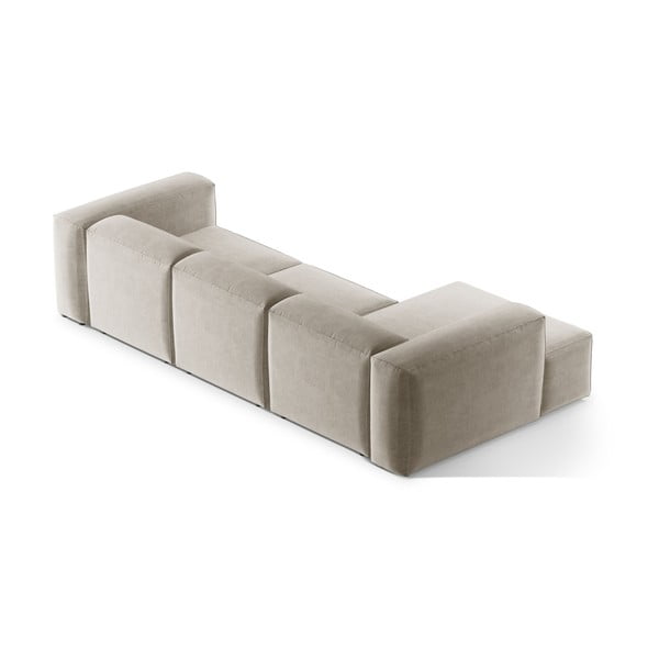 Bēšs stūra dīvāns (ar kreiso stūri/ar zvilni) Bergamo – Cosmopolitan Design-image-4