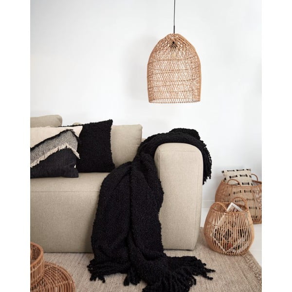 Dabīga toņa rotangpalmas abažūrs ø 44 cm Domitila – Kave Home-image-1