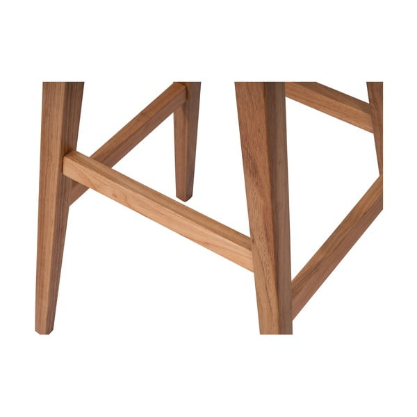 Dabīga toņa gumijkoka masīvkoka bāra taburete (sēdekļa augstums 75 cm) Club – Bonami Essentials-image-4