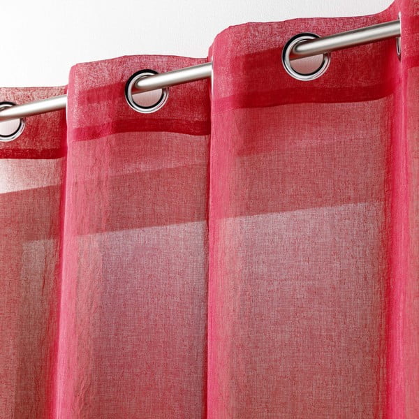 Sarkans dienas aizkars 140x280 cm Telma – douceur d'intérieur-image-1