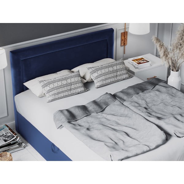 Zila samta divguļamā gulta Mazzini Beds Yucca, 200 x 200 cm-image-4