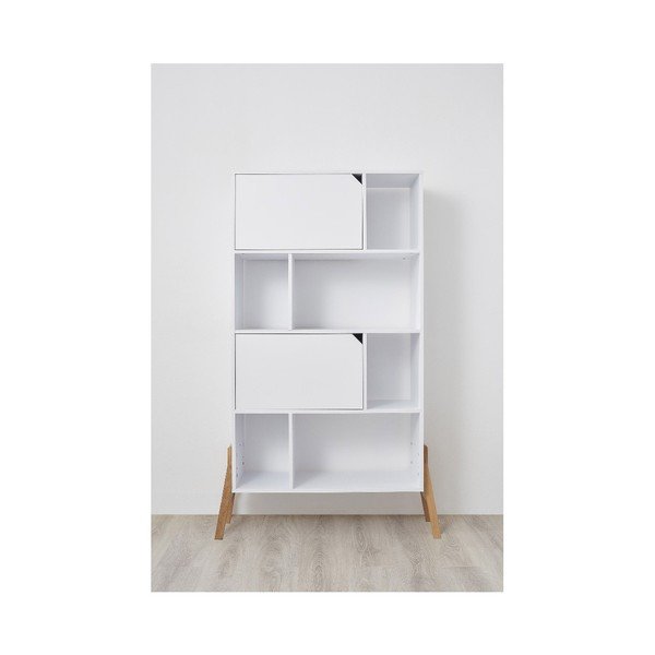 Balts ozola grāmatu plaukts BELLAMY Lotta-image-4