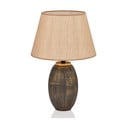 Pelēka/bēša galda lampa ar auduma abažūru (augstums 46 cm) Yakamoz – Opviq lights