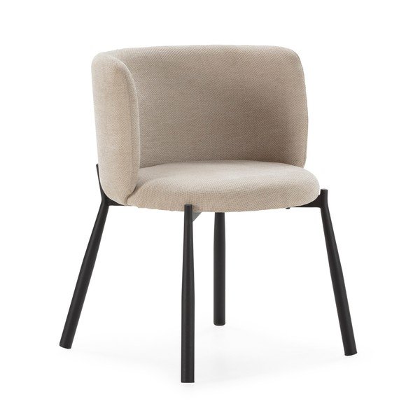 Bēši polsterēti ēdamistabas krēsli (2 gab.) Ginny – MOME