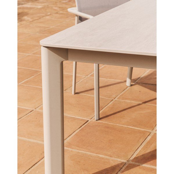 Dārza ēdamgalds ar akmens galda virsmu 80x140 cm Anafi – Kave Home-image-2
