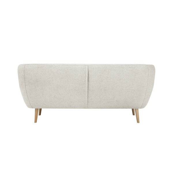 Krēmkrāsas trīsvietīgs dīvāns ar gaišām kājām Mazzini Sofas Sicile-image-4