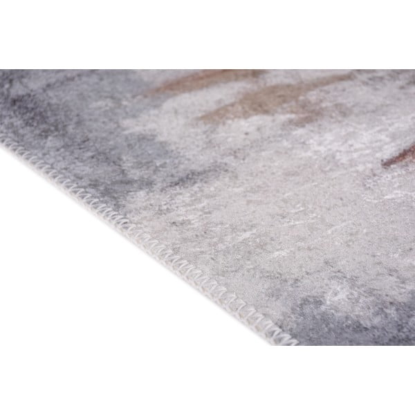 Pelēks/ziloņkaula krāsas mazgājams paklājs 80x150 cm Abstract Colors – Vitaus-image-2