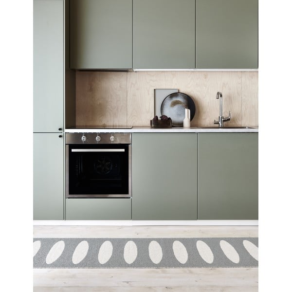 Pelēks iekštelpu un āra celiņa paklājs 70x150 cm Ella Warm Grey – Pappelina-image-1