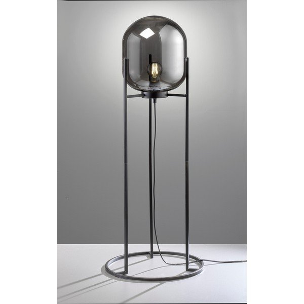 Melna stāvlampa no stikla (augstums 97 cm) Regi – Fischer & Honsel-image-1