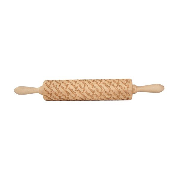 Koka mīklas rullis ar gravējumu Gluten Free – Valek