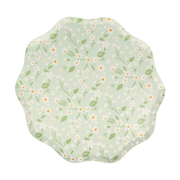 Papīra vienreizlietojamie šķīvji (12 gab.) Ditsy – Meri Meri-image-2