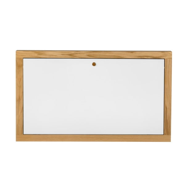 Balts pie sienas stiprināms nolokāms galds Woodman Brenta-image-1