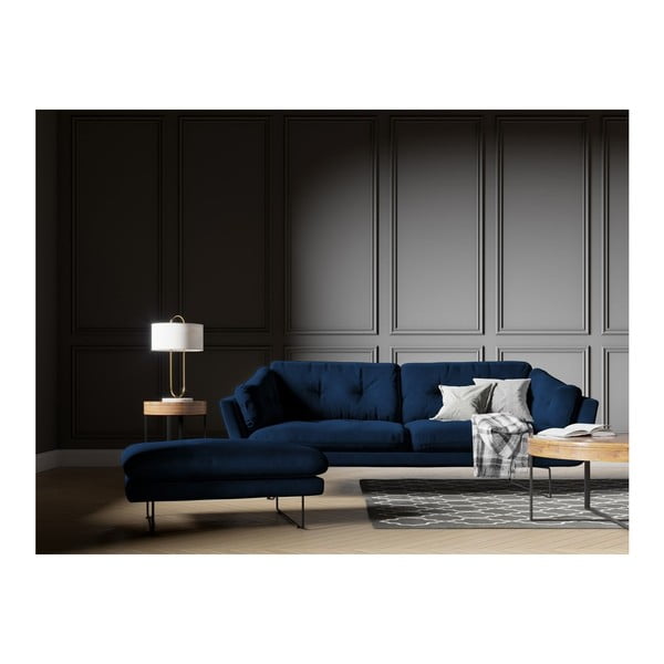 Spilgti tumši zils samta dīvāns Windsor & Co Sofas Gravity-image-4