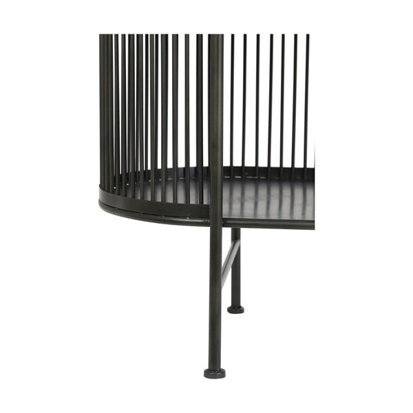 Melna metāla augstā kumode 119x161 cm Yinthe – Light & Living-image-4