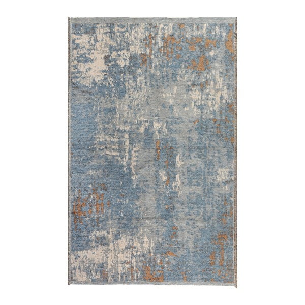 Abpusējs zili-brūns paklājs Vitaus Dinah, 77 x 200 cm