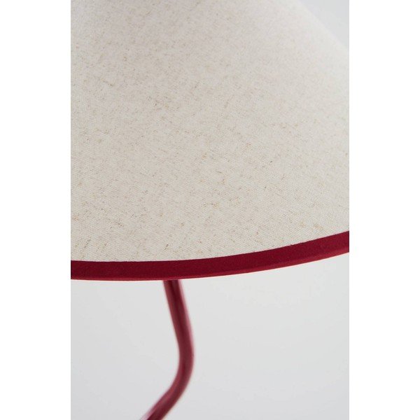 Sarkana/balta tekstila stāvlampa ar regulējamu spilgtumu (augstums 148 cm) Juliet – Jotex-image-4