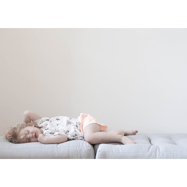 Bērnu saliekamais krēsls ar tabureti Karup Design Mini Cube Light Blue-image-1