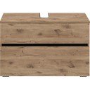 Dabīga toņa skapītis zem izlietnes ar ozolkoka imitāciju 80x55 cm Wisla – Støraa
