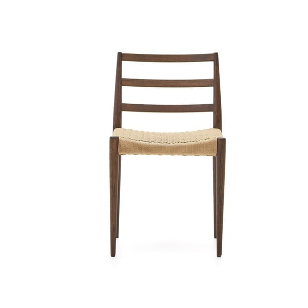 Brūni/dabīga toņa ozola masīvkoka pusdienu krēsli (2 gab.) Analy – Kave Home-image-4