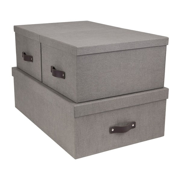 Uzglabāšanas kastes ar vāku (3 gab.) Inge – Bigso Box of Sweden
