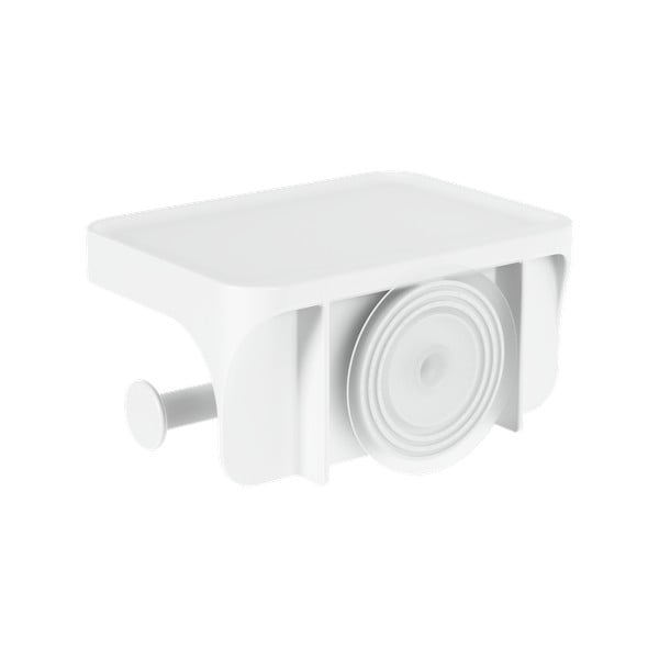 Balts pārstrādātas plastmasas pašturošs tualetes papīra turētājs Flex Adhesive – Umbra-image-2