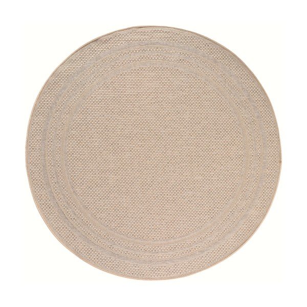Bēšs apaļš iekštelpu un āra paklājs ø 120 cm Desert 1304 – Ayyildiz Carpets