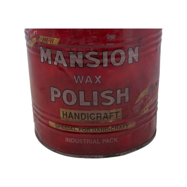 Sarkans pufs ar zaļiem uzrakstiem Mauro Ferretti Handicraft-image-3