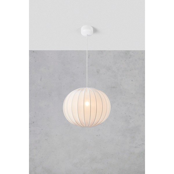 Balta piekaramā lampa ø 50 cm Solia – Markslöjd-image-3