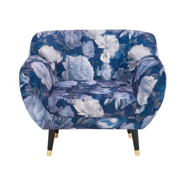 Zils krēsls Mazzini Sofas Benito Floral
