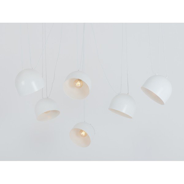 Balta piekaramā lampa ar metāla abažūru 250x250 cm Popo – CustomForm-image-1