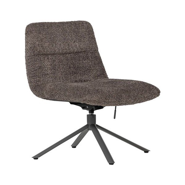 Brūns grozāms atpūtas krēsls no buklē auduma Soren – WOOOD