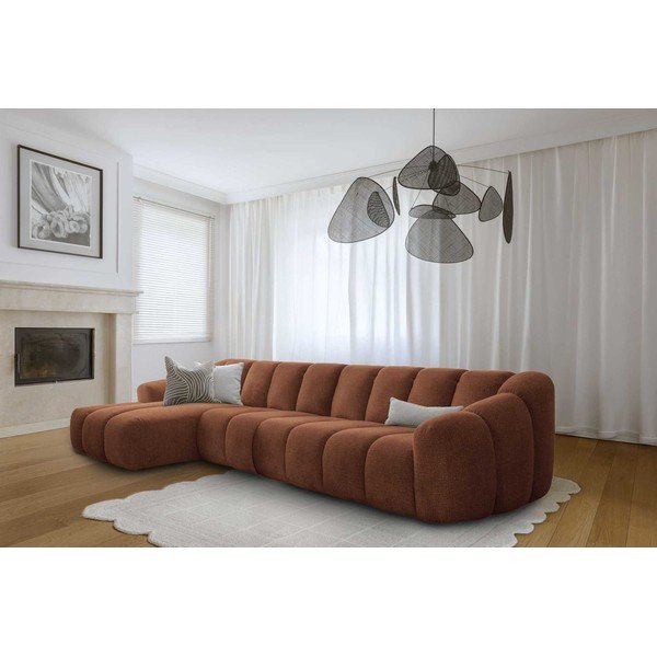 Terakotas oranžs stūra dīvāns (ar kreiso stūri/ar zvilni) Shell – Miuform-image-2