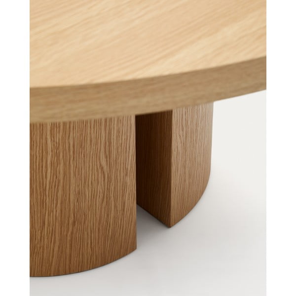 Apaļš ēdamgalds ar ozolkoka imitāciju ø 150 cm Nealy – Kave Home-image-1