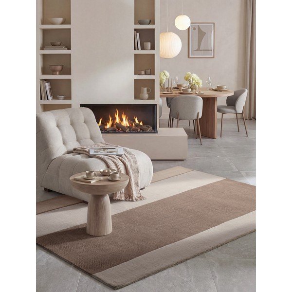 Brūns/krēmkrāsas paklājs no vilnas maisījuma 200x290 cm Karola – Villeroy&Boch-image-1
