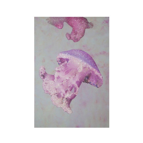 Ar rokām apgleznota glezna priežu koka rāmī Mauro Ferretti Medusa Purple, 80 x 120 cm