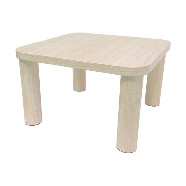 Bēšs žurnālgaldiņš ar marmora imitāciju 60x60 cm Solano – Actona-image-4