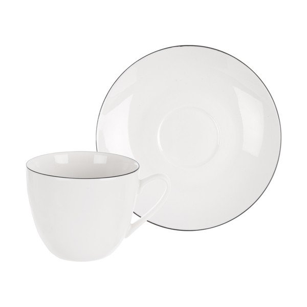 Balta kapučīno porcelāna tasīte 210 ml Decora – Orion-image-1