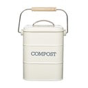 Balts kompostējamo atkritumu konteiners 3 l Living Nostalgia – Kitchen Craft