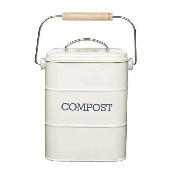 Balts kompostējamo atkritumu konteiners 3 l Living Nostalgia – Kitchen Craft