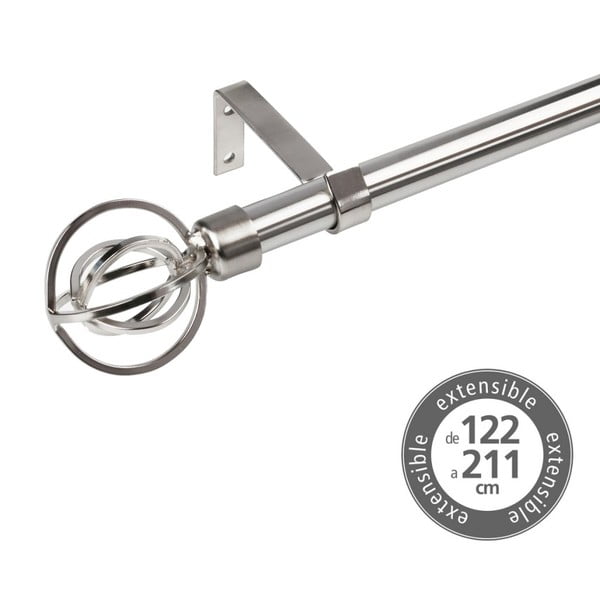 Metāla pagarināma aizkaru stanga 122–211 cm – Casa Selección-image-1