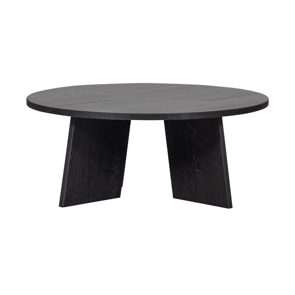 Melns apaļš žurnālgaldiņš ø 90 cm Fries – WOOOD-image-2