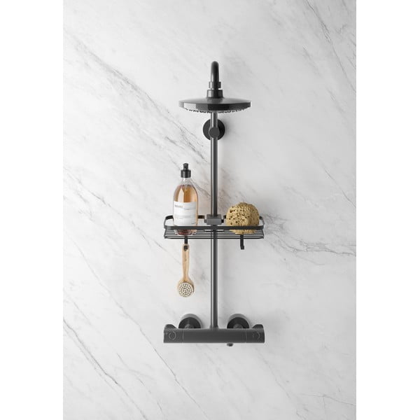 Melns vannas istabas plaukts Metaltex Origin-image-1