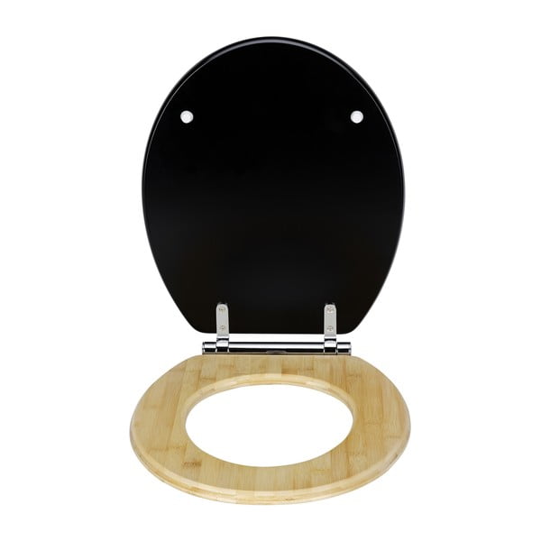 Tualetes poda sēdeklis ar automātisku aizvēršanos 37 x 44 cm Bambusa – Wenko-image-3