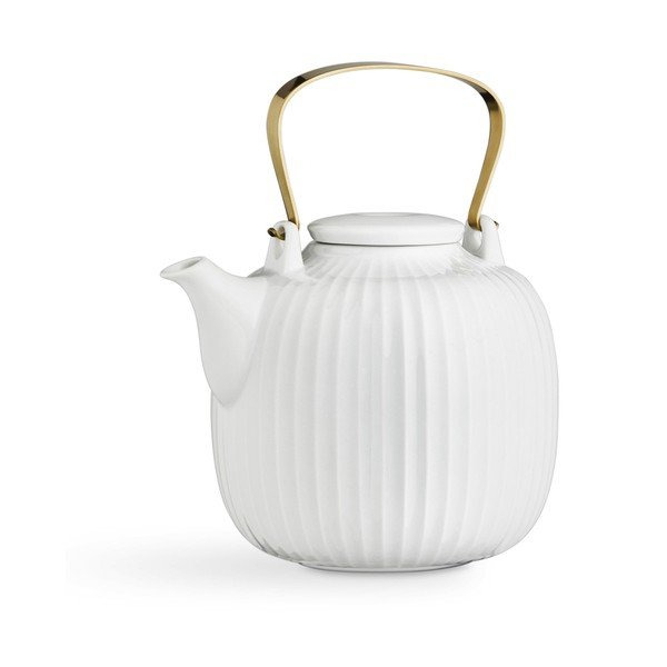 Balta porcelāna tējkanna Kähler Design Hammershoi, 1,2 l