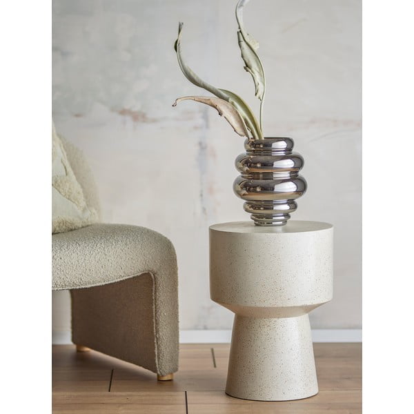 Sudraba krāsas rokām darināta vāze no stikla (augstums 24 cm) Zorya – Bloomingville-image-1