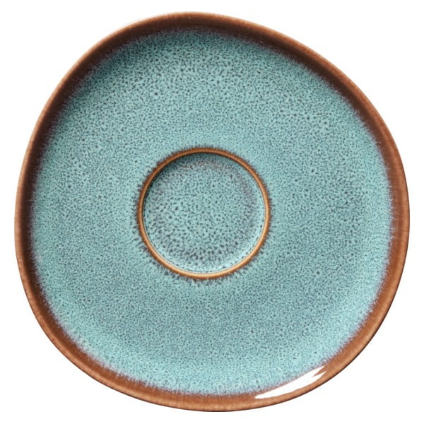 Zili brūna keramikas apakštasīte Villeroy & Boch Like Lave, 15,5 x 15 cm